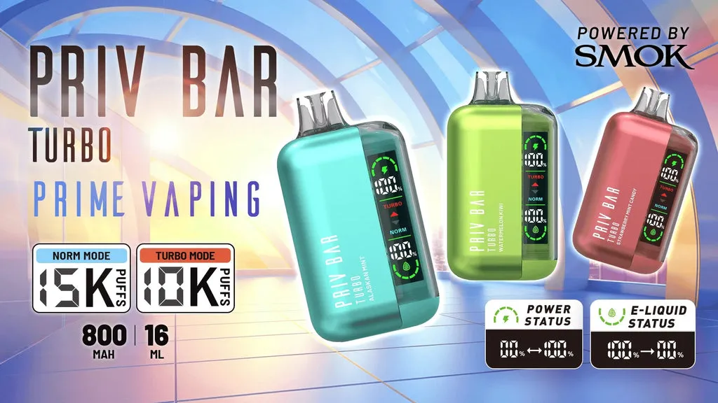 SMOK Priv Bar Turbo 15000 Disposable Vape | پادمن شاپ |