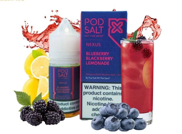 podsalt Blueberry Blackberry lemonad|