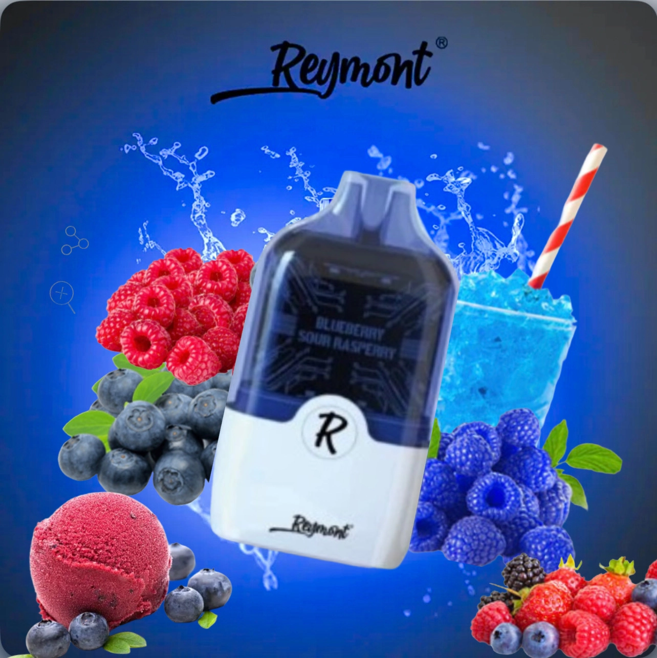 REYMONT 8188PUFFE blueberry SOUR RASPERRY|پادمن شاپ|