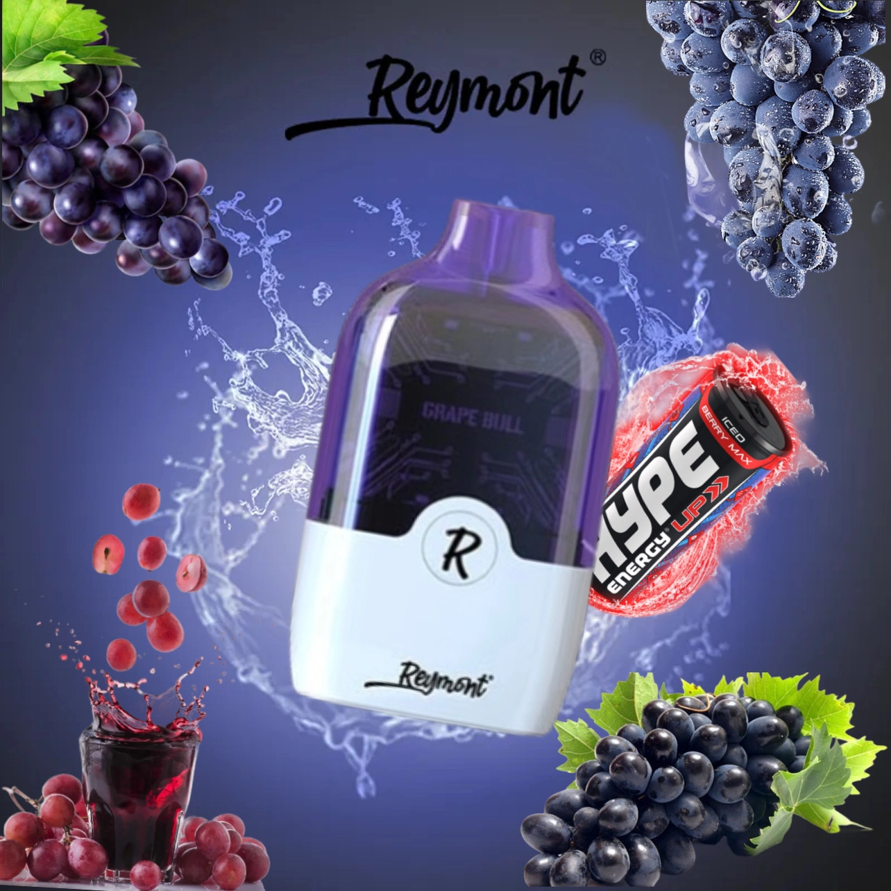 REYMONT 8188PUFFE Grape Bull|پادمن شاپ|