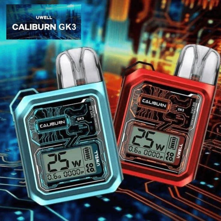 UWELL CALIBURN GK3 25W POD SYSTEM|پادمن شاپ|