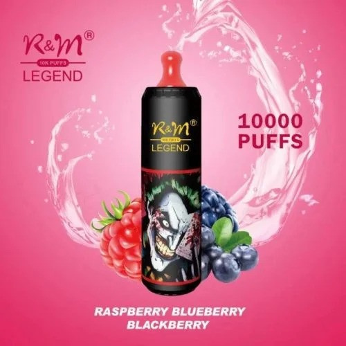R&M LEGEND 10000 PUFFS RASPBERRY BLUEBERRY BLACKBERRY|پادمن شاپ|