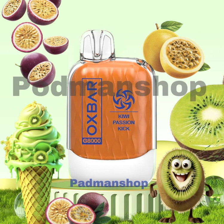 قیمت و خرید پاد یکبار مصرف اوکسبار8000پاف|OXBAR G8000 kiwi passion kick|