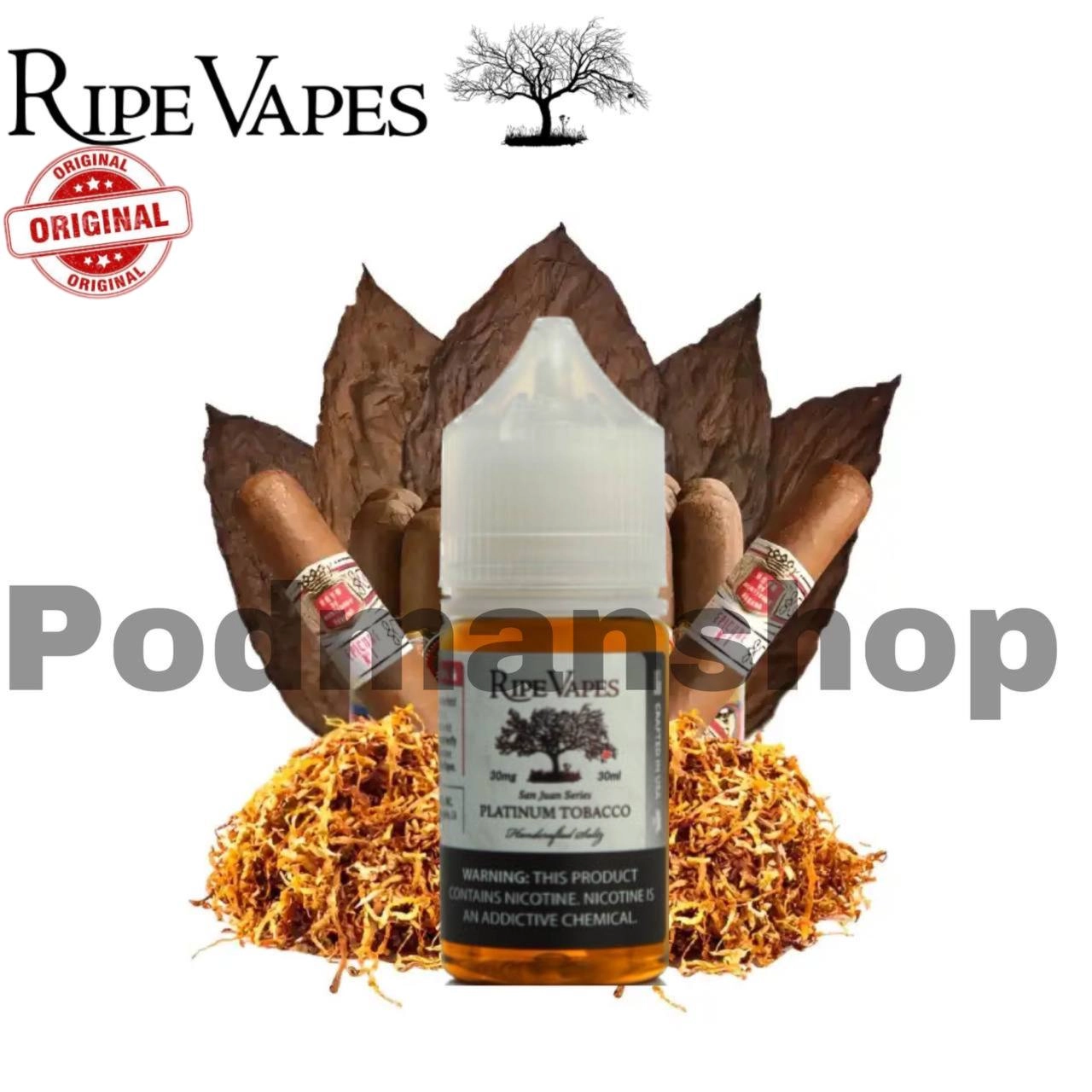 Ripe Vapes Platinum Tobacco|پادمن شاپ|