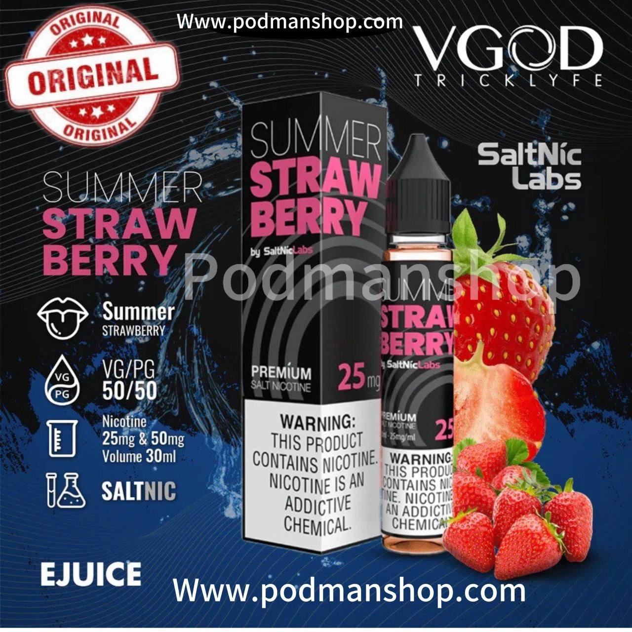 VGOD SaltNic Summer Strawberry|پادمن شاپ|