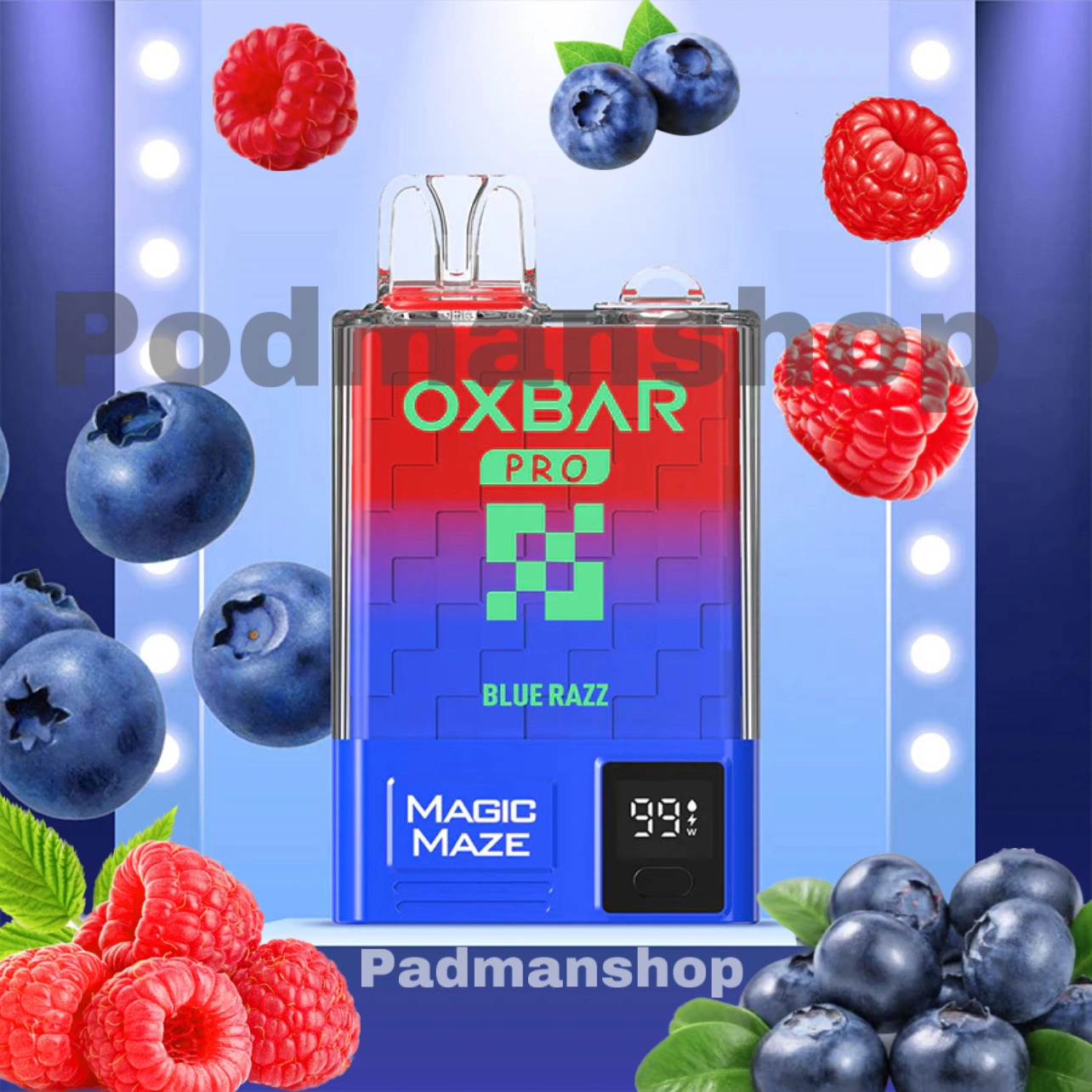 Oxbar Pro Magic Maze Blue razz10K|پادمن شاپ|