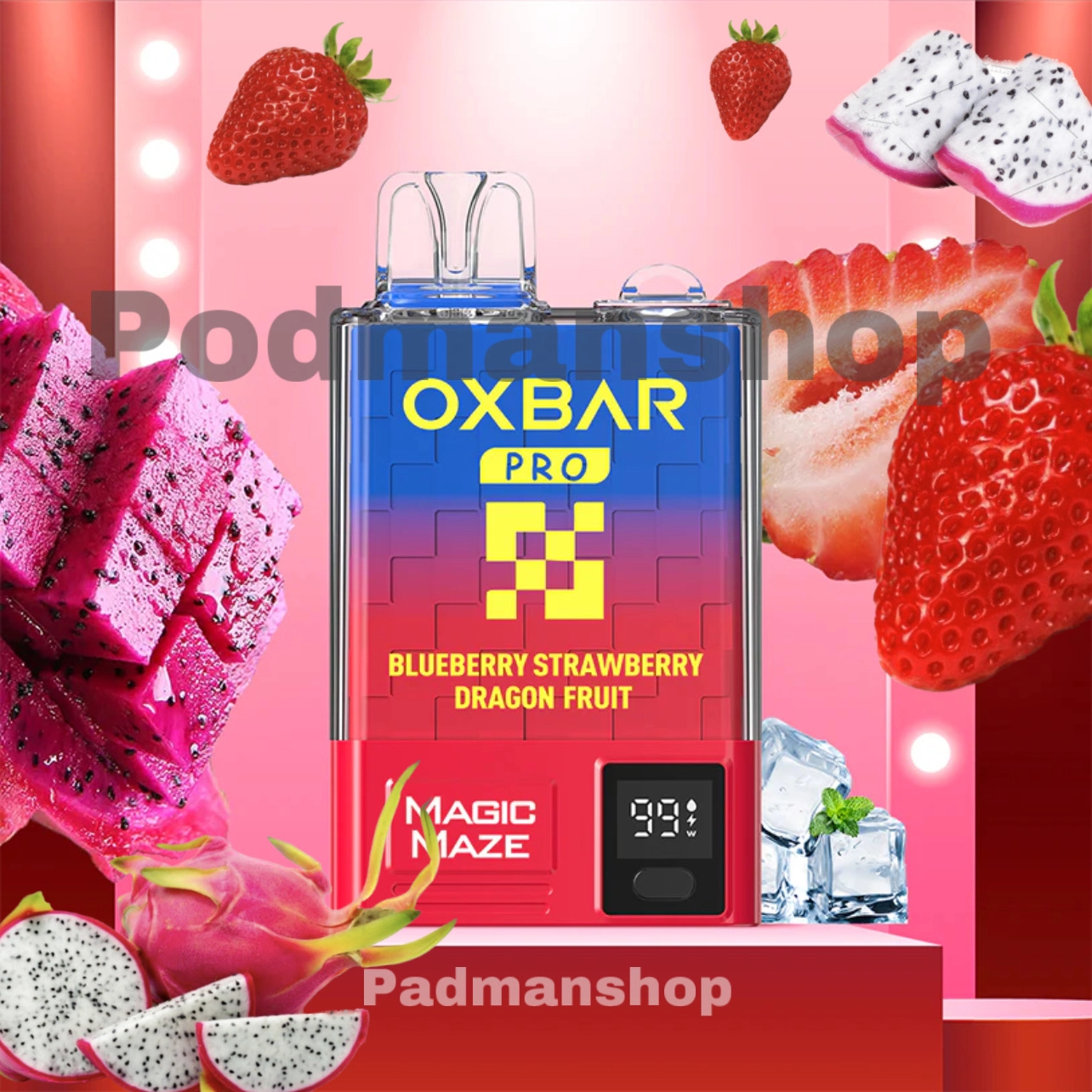 Oxbar Pro Magic Blueberry strawberry dragonfruit10K|پادمن شاپ|