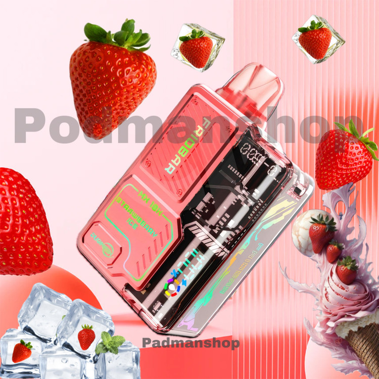 Friobar Strawberry Ice10K Puffs|پادمن شاپ|