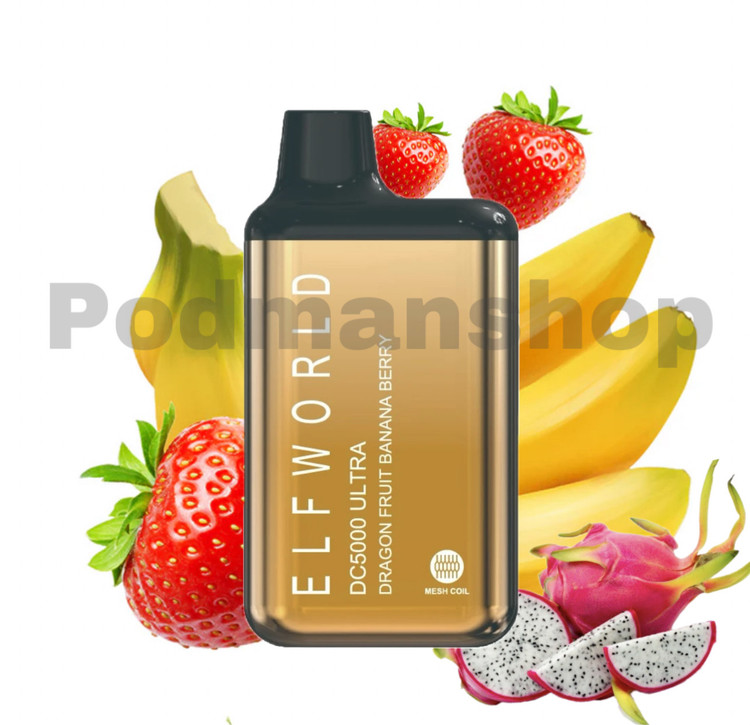 پاد یکبار مصرف|ELFWORLD|طعم دراگون فروت|