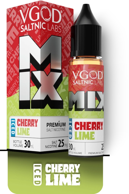 VGOD MIX Iced Cherry Lime SaltNic E-Liquid | پادمن شاپ|