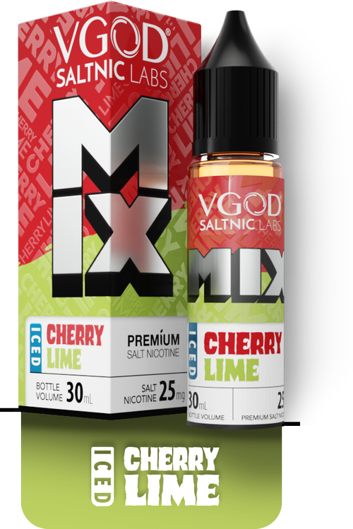 VGOD MIX Iced Cherry Lime SaltNic E-Liquid | پادمن شاپ|