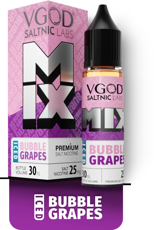 VGOD Mix Iced Bubble Grapes Saltnic E-Liquid |پادمن شاپ|