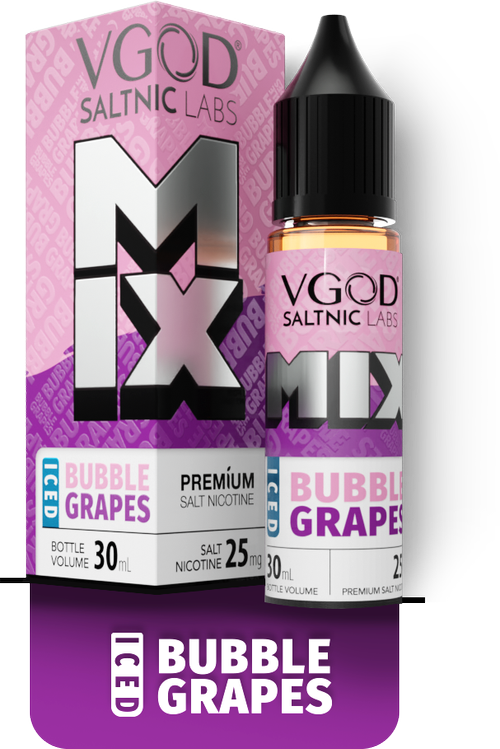 VGOD Mix Iced Bubble Grapes Saltnic E-Liquid |پادمن شاپ|