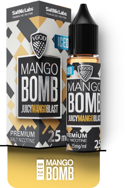 VGOD Iced Mango Bomb SaltNic E-Liquid|پاد من شاپ|