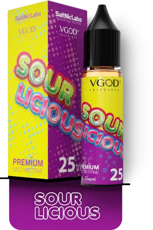 VGOD SourLicious SaltNic E-Liquid | پادمن شاپ |