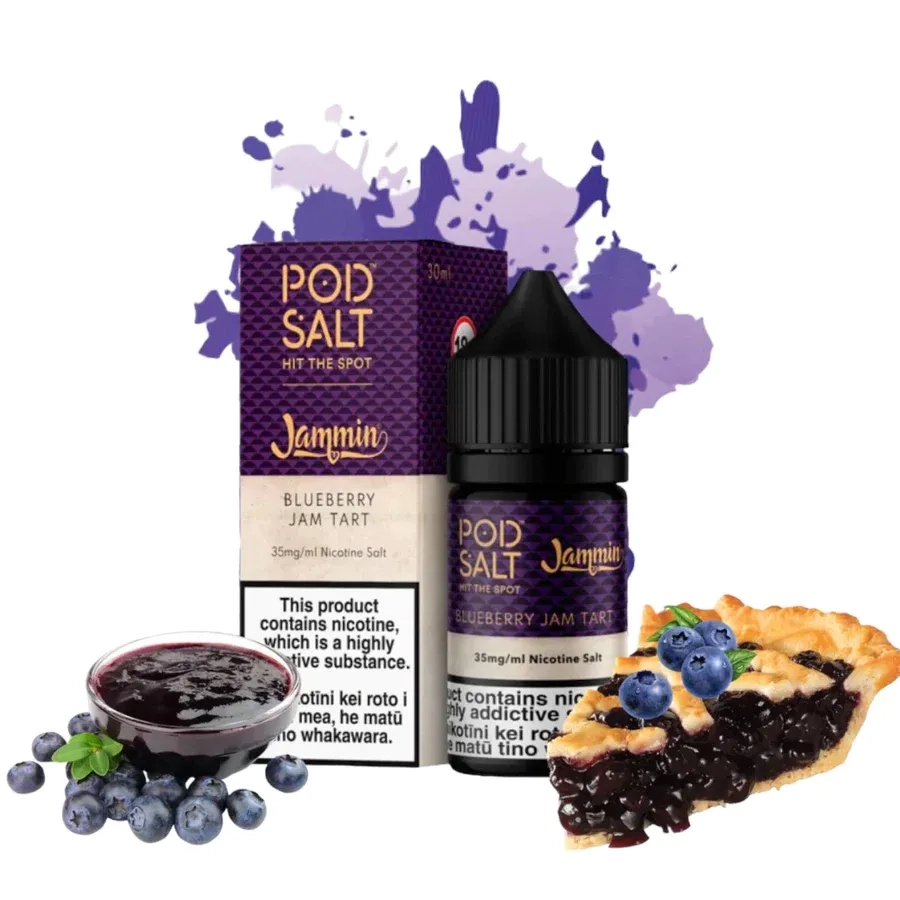 BLUEBERRY JAM TART BY POD SALT - 30ML |پاد من شاپ |