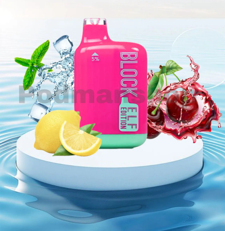 Block Bar Cherry Lemon disposble pod |پادمن شاپ |
