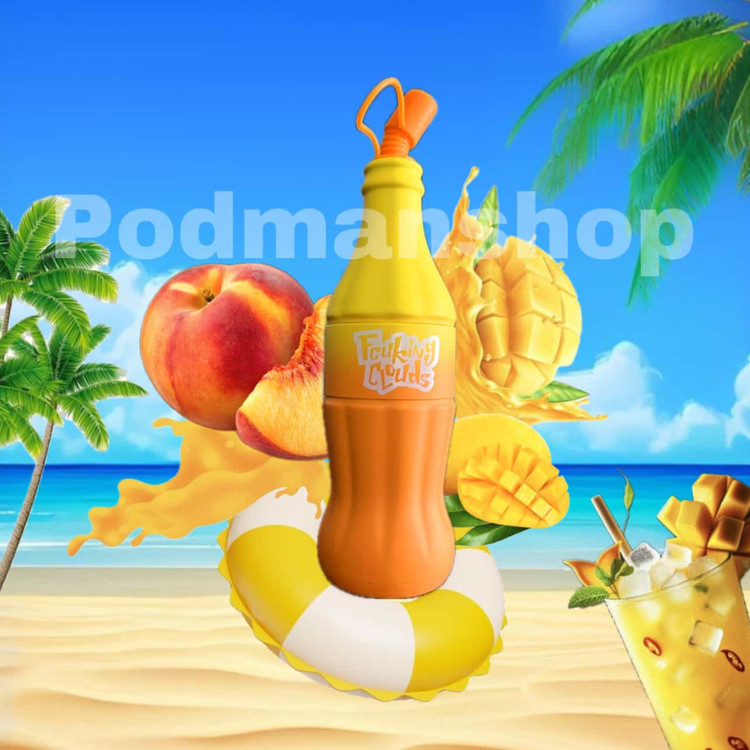 FCUKING CLOUDS DISPOSABLE VAPE POD Mango Peach | پادمن شاپ |