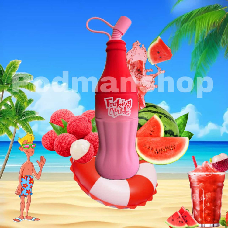 FCUKING CLOUDS DISPOSABLE VAPE POD Watermelon Lychee | پادمن شاپ |
