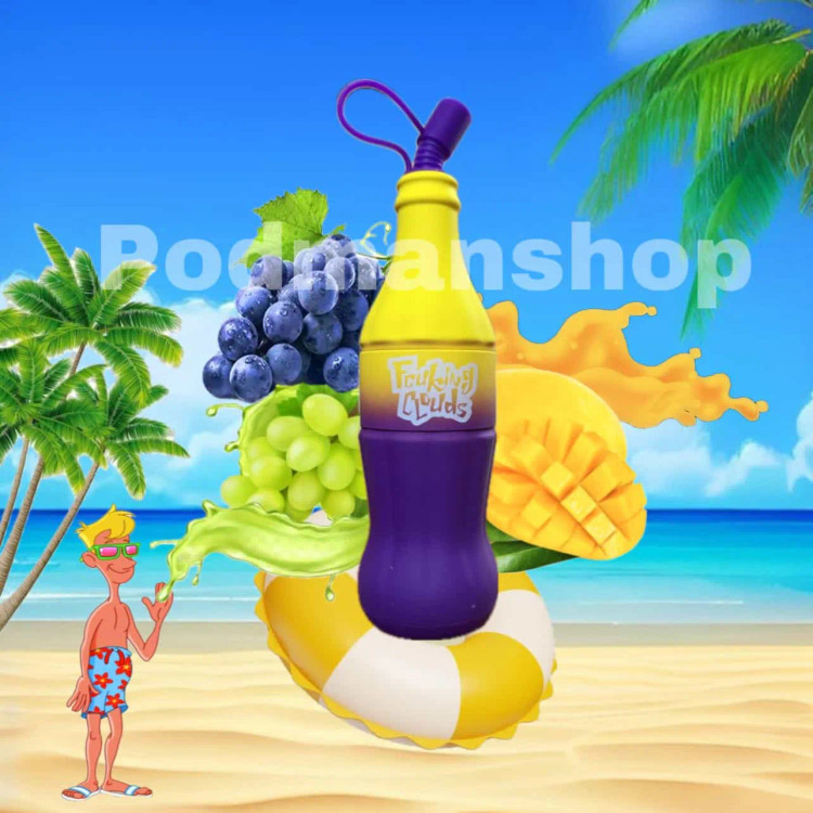 FCUKING CLOUDS DISPOSABLE VAPE POD Mango Grape | پادمن شاپ |