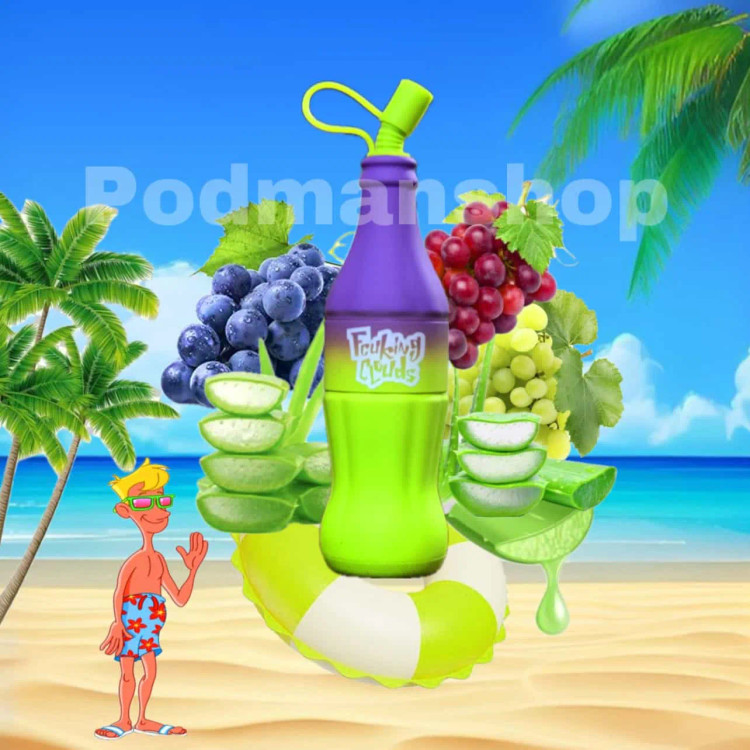 FCUKING CLOUDS DISPOSABLE VAPE POD Aloe Vera Grape |پادمن شاپ |