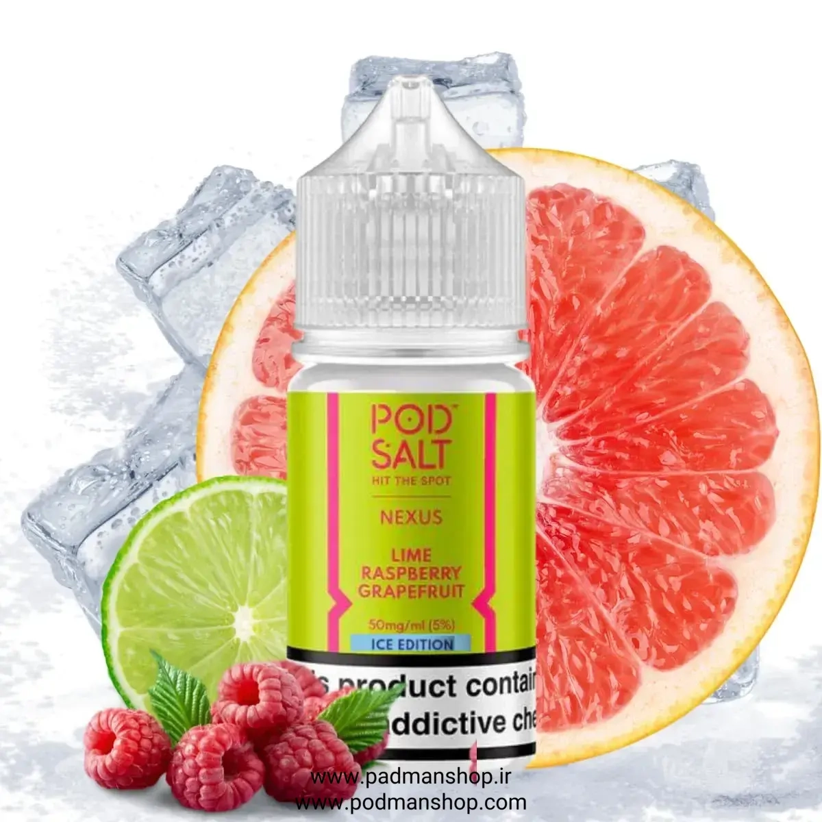 Pod Salt NEXUS Lime Raspberry Grapefruit 30ml | پادمن شاپ