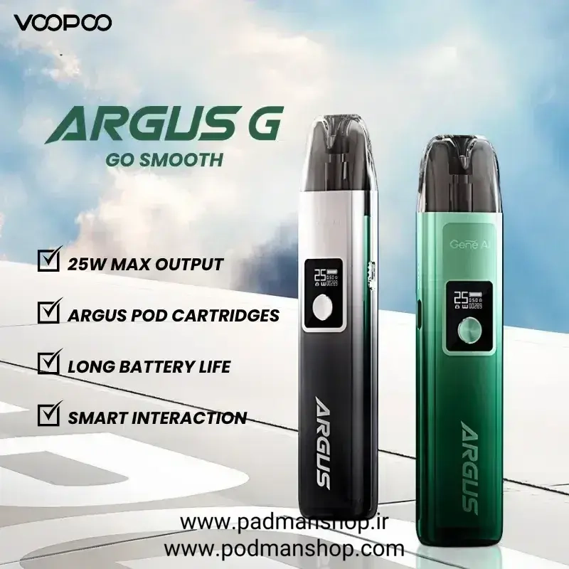 ویپ پاد آرگاس جی ووپو VooPoo Argus G|خرید آرگاس جی|پادمن شاپ|