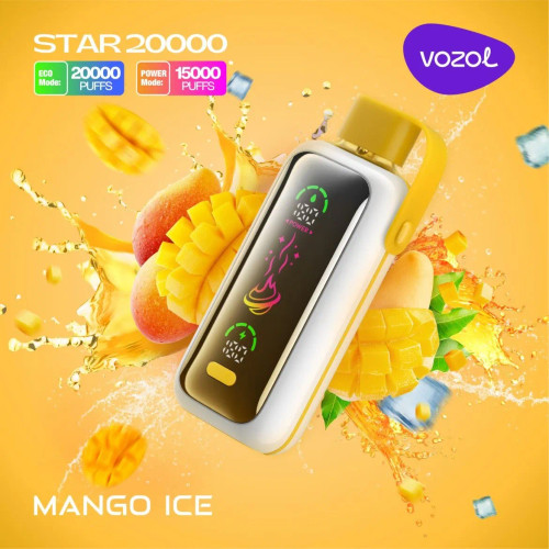 VOZOL STAR 20000 PUFF MANGO ICE | پادمن شاپ |