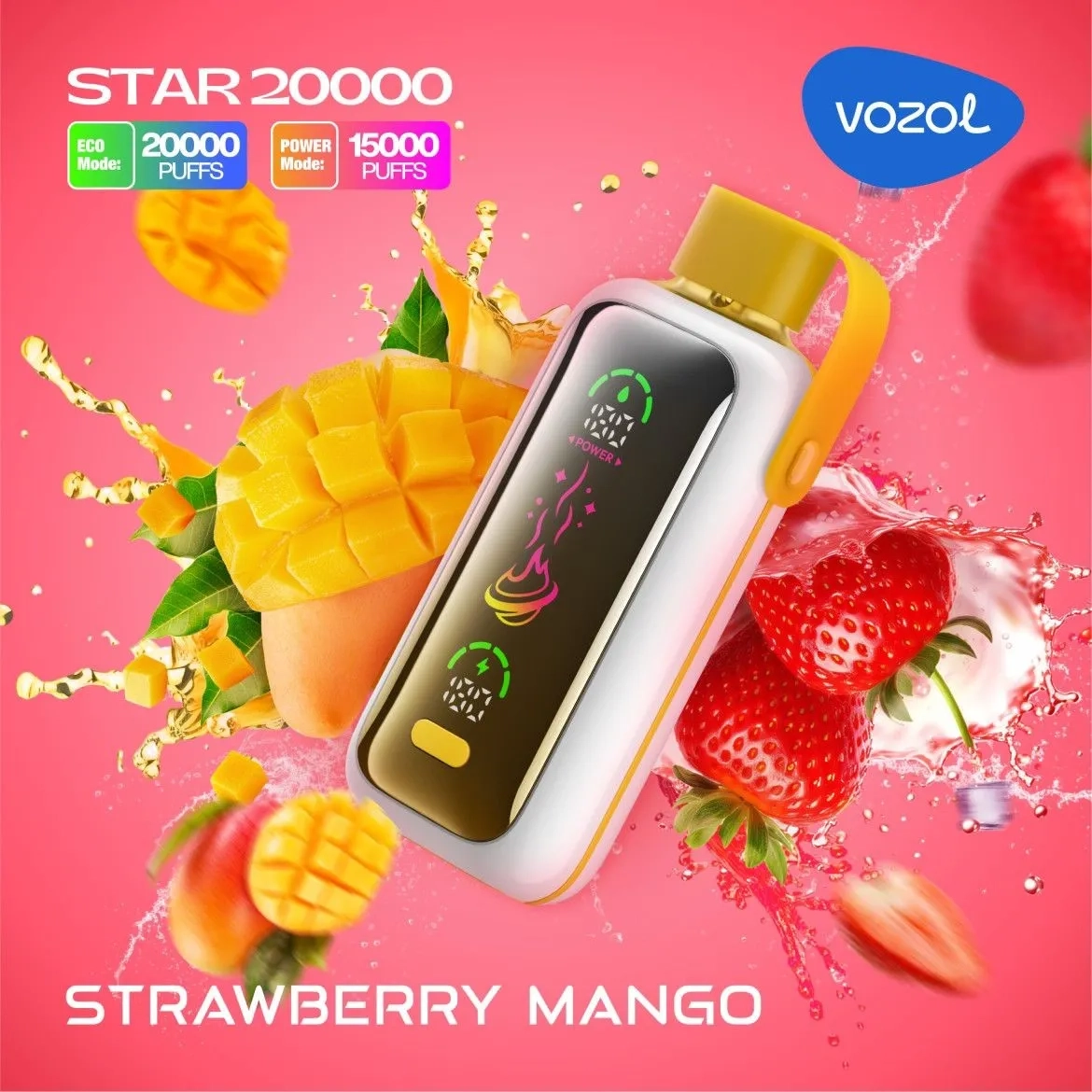 VOZOL STAR 20000 PUFF STRAWBERRY MANGO | پاد من شاپ |