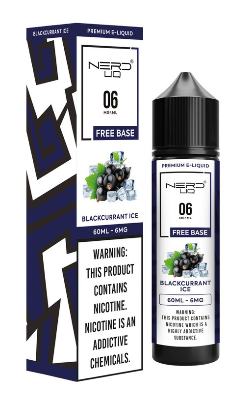 Premium E-Liquid Nerd Blackcurrant Ice |پادمن شاپ |