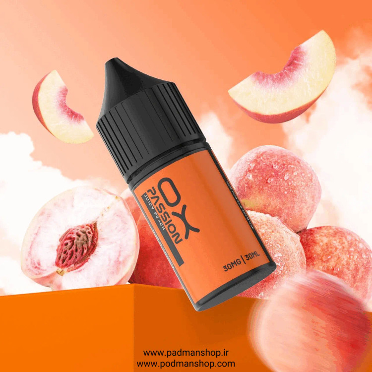Oxva Juicy Peach Nic Salt E-Liquid | پاد من شاپ |
