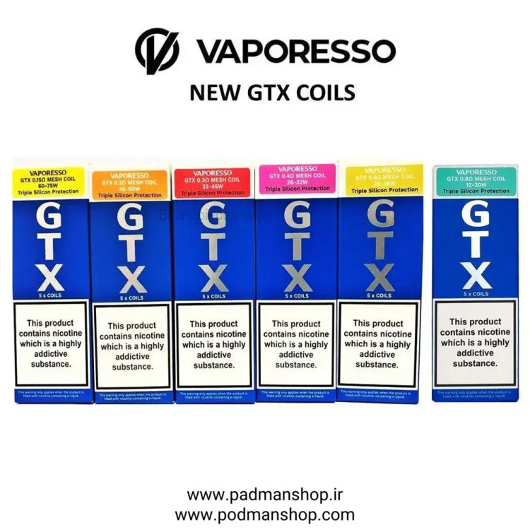 Vaporesso GTX Coils|پادمن شاپ|