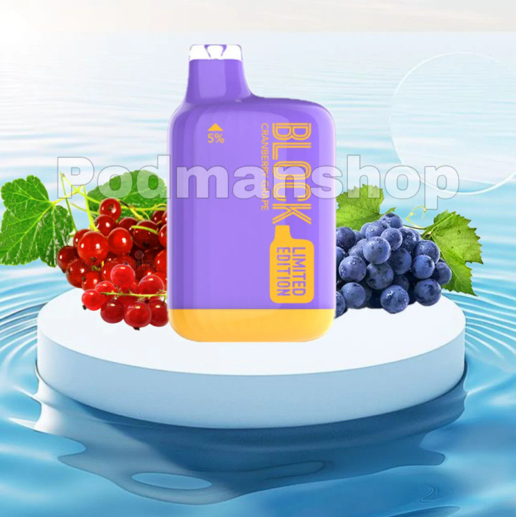 Block Bar Cranberry Grape disposble pod | پاد من شاپ |