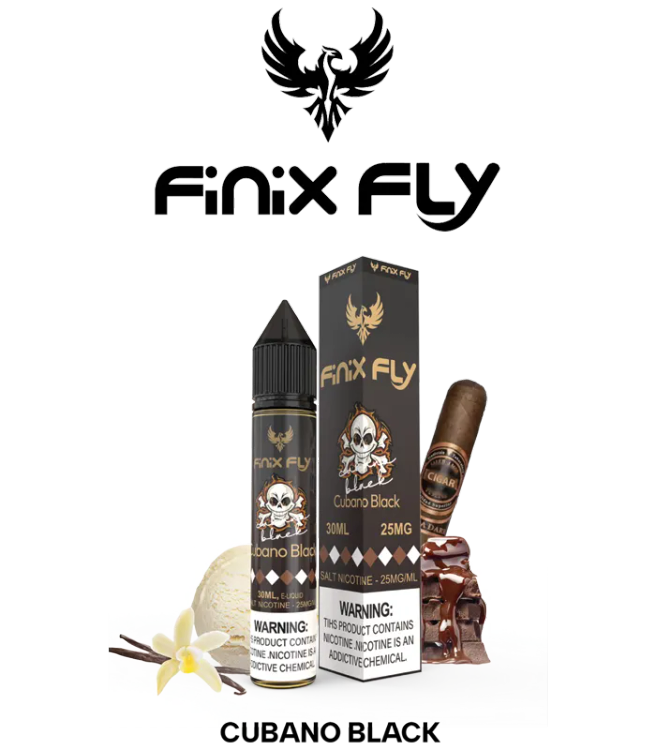 Finix Fly Cubano Black salt-nicotine 30ml | پادمن شاپ |