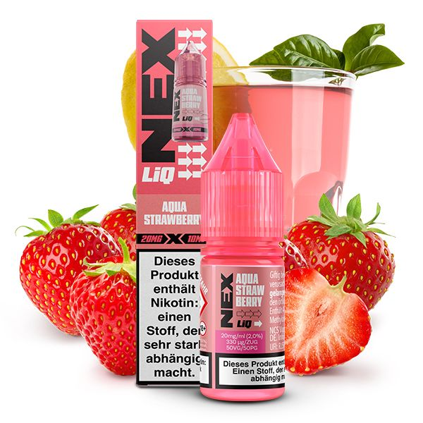 POD SALT NEX LIQ AQUA STRAWBERRY NIC SALT E-LIQUID