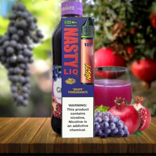 سالت نیکوتین Nasty Grape Pomegranate | ترکیب خوش‌طعم انگور و انار |پادمن شاپ |