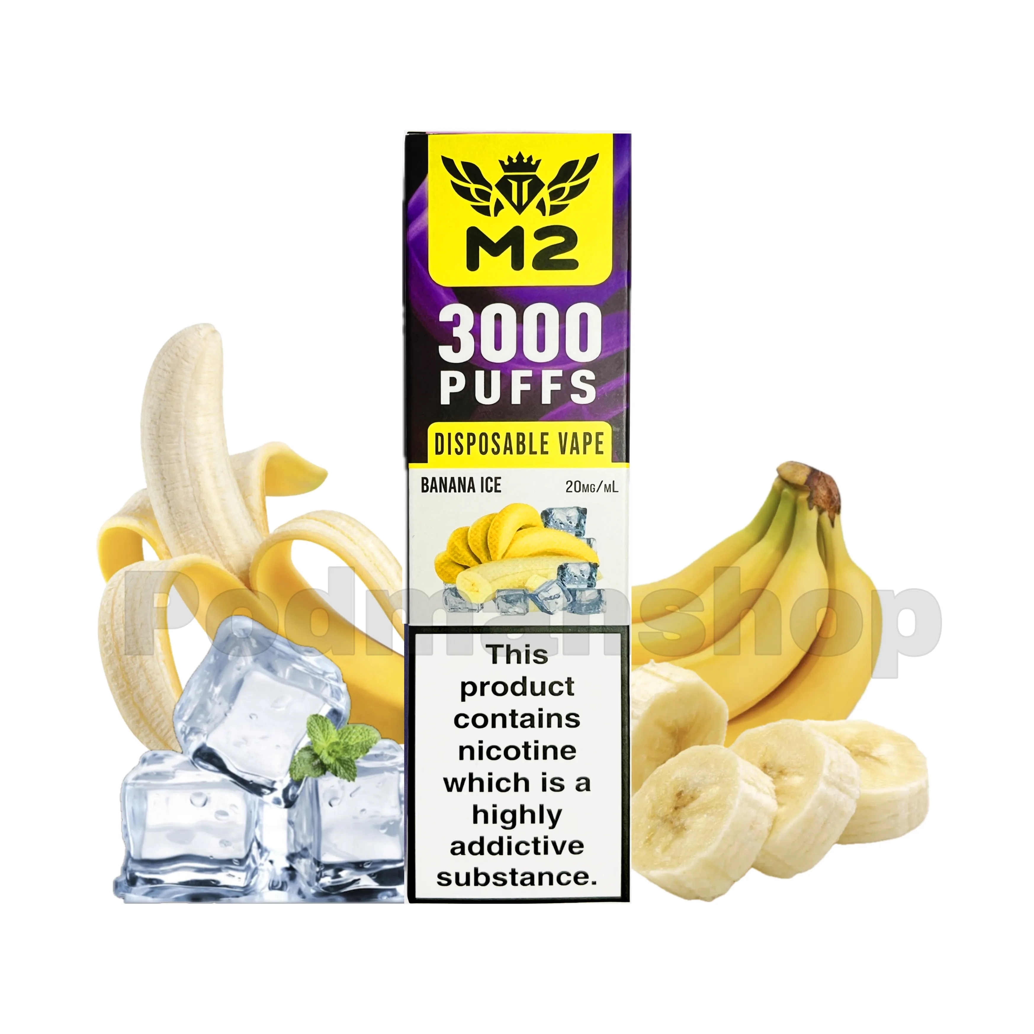 M2 Disposable Vape 3000 Puffs - 20MG/ML Nicotine