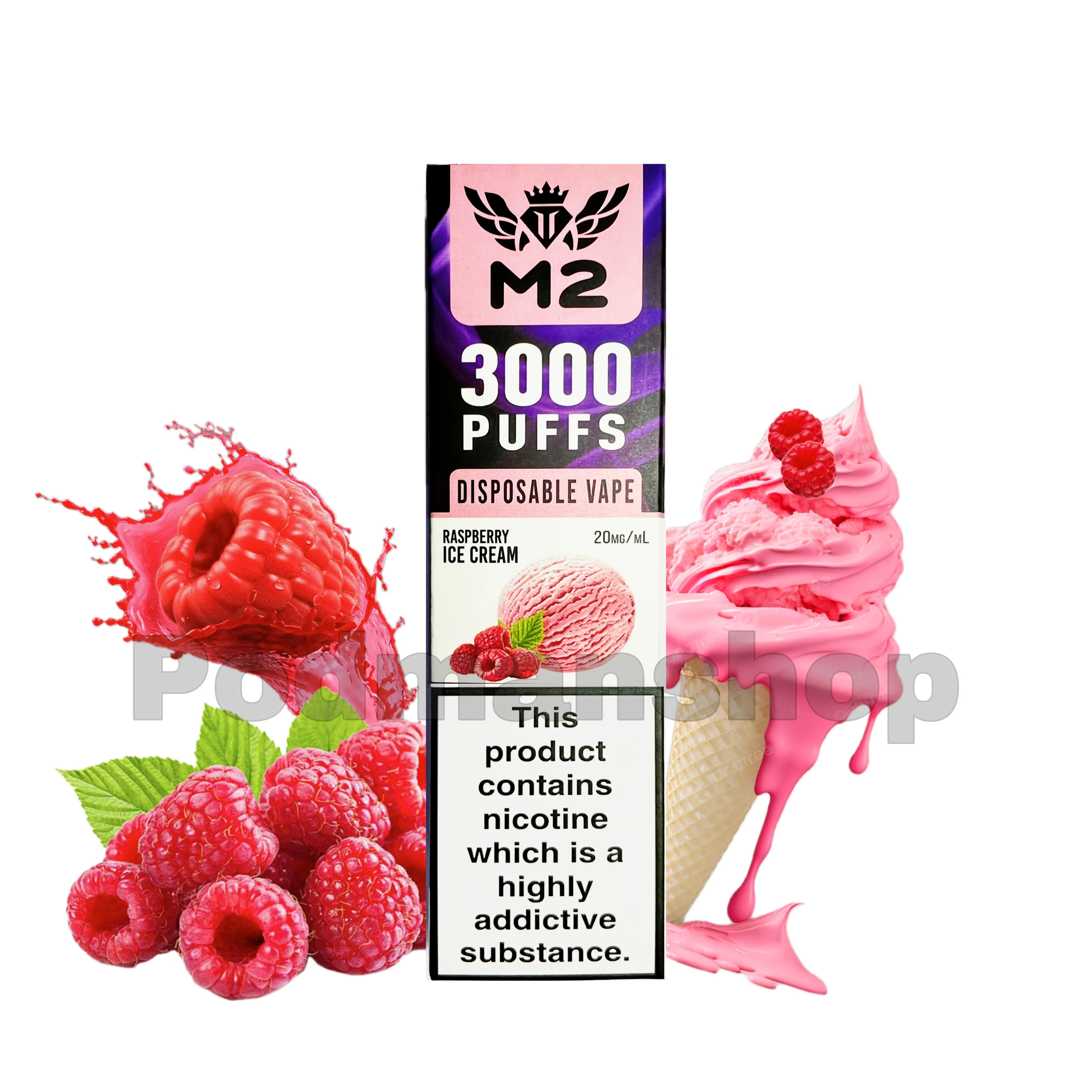 M2 Disposable Vape 3000 Puffs - 20MG/ML Nicotine