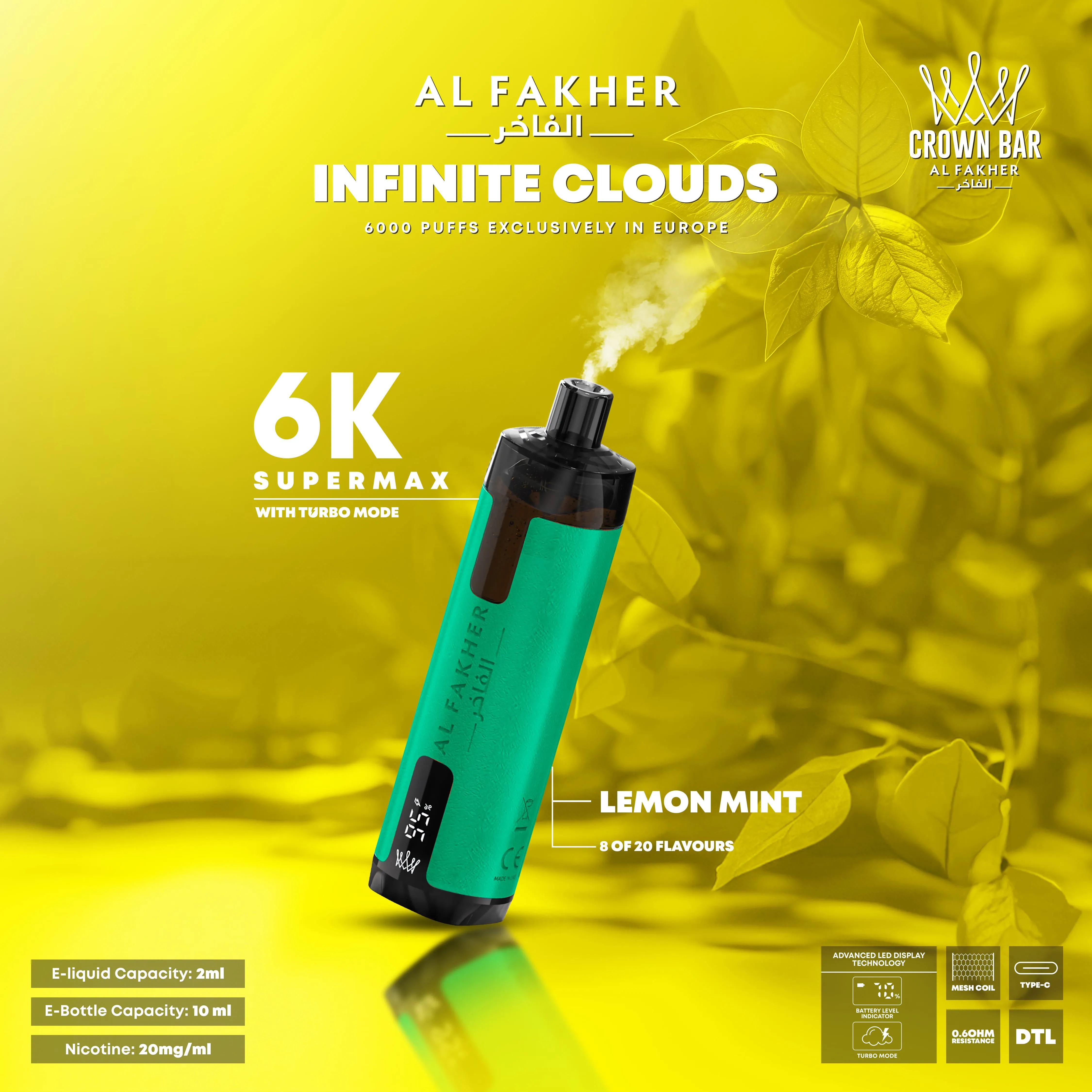 Al Fakher Supermax 6K Disposable Vape