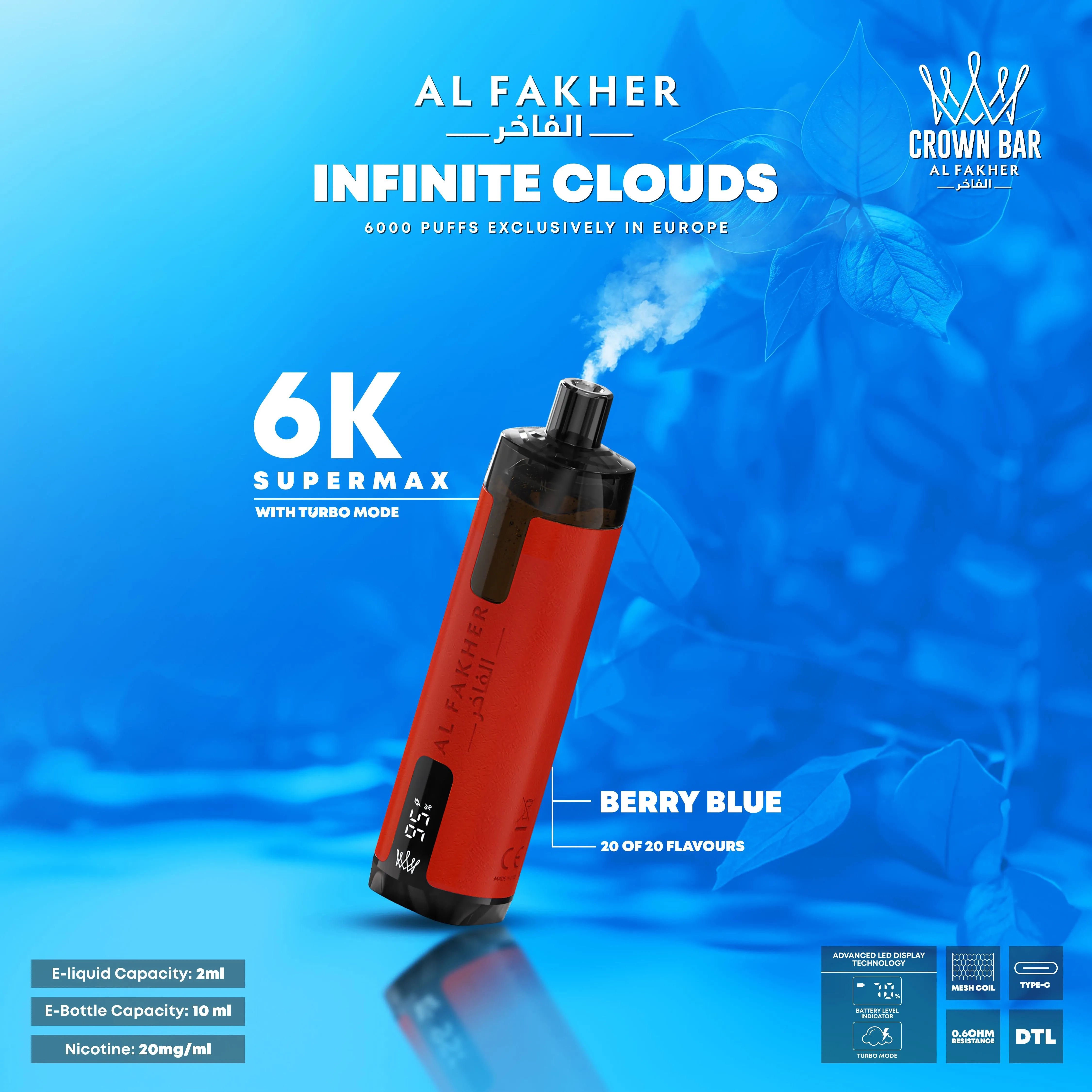 Al Fakher Supermax 6K Disposable Vape