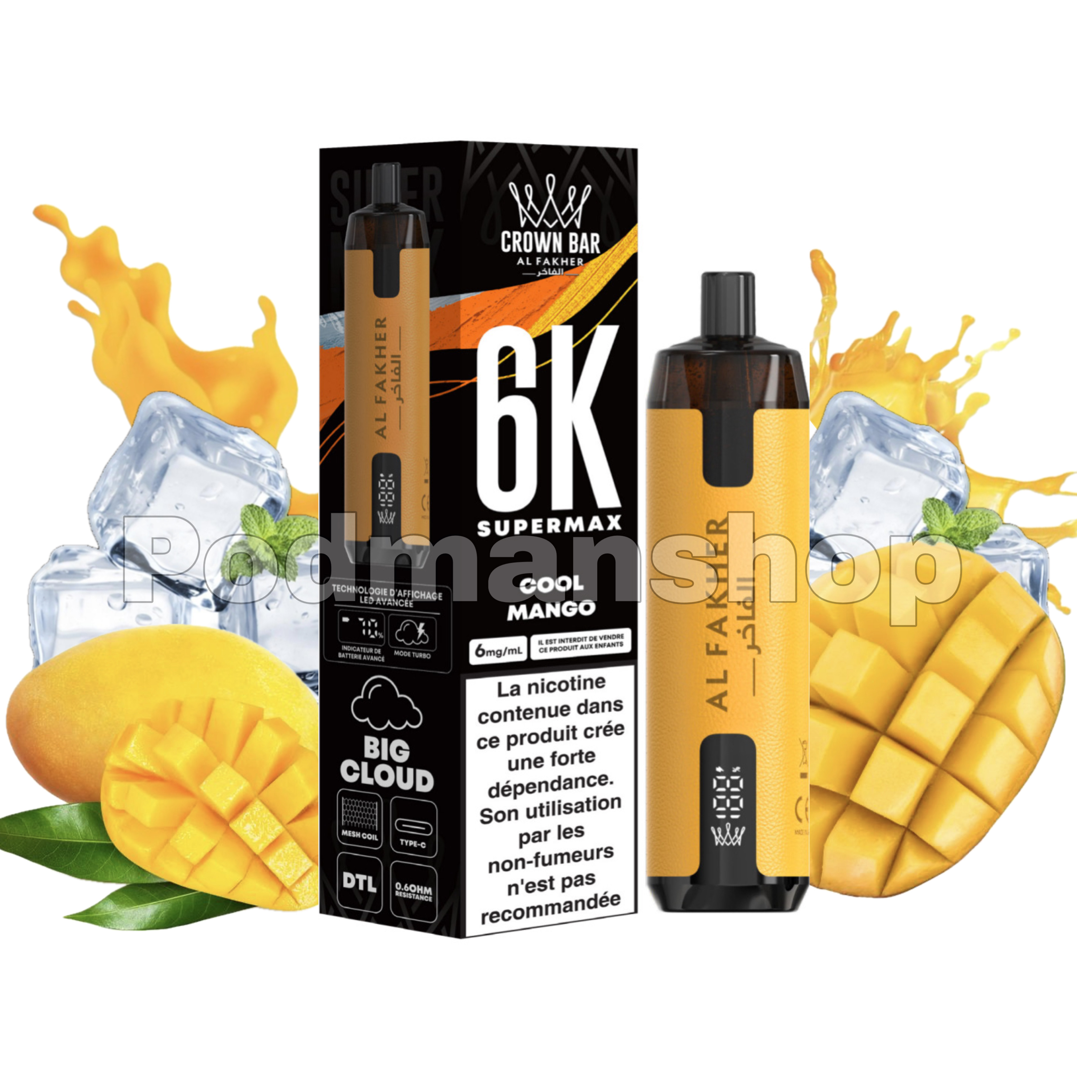 Al Fakher Supermax 6K Disposable Vape
