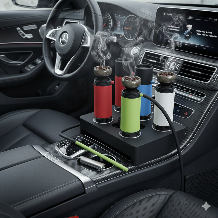 قلیان ماشینی (مسافرتی) برند هوکا | Hoka Portable Travel Hookah