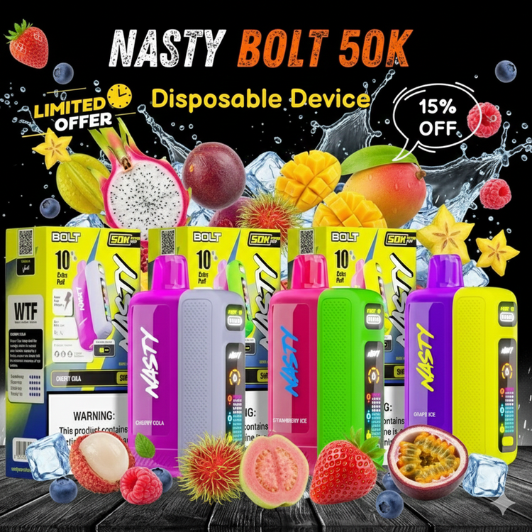Nasty Bolt 50K Puffs Disposable Vape