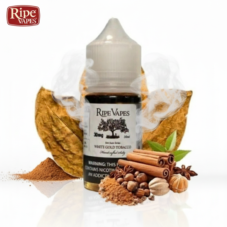 Ripe Vapes White Gold Tobacco Nic Salt E-Liquid