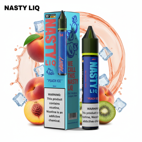 سالت نیکوتین Nasty Peach Ice | طعم خنک هلو یخ | پادمن شاپ |