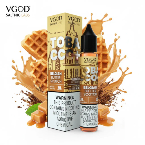 VGOD Tobacco Plus Belgian Butterscotch SaltNic E-Liquid