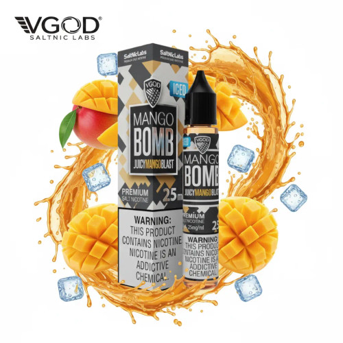 VGOD Iced Mango Bomb SaltNic E-Liquid|پاد من شاپ|