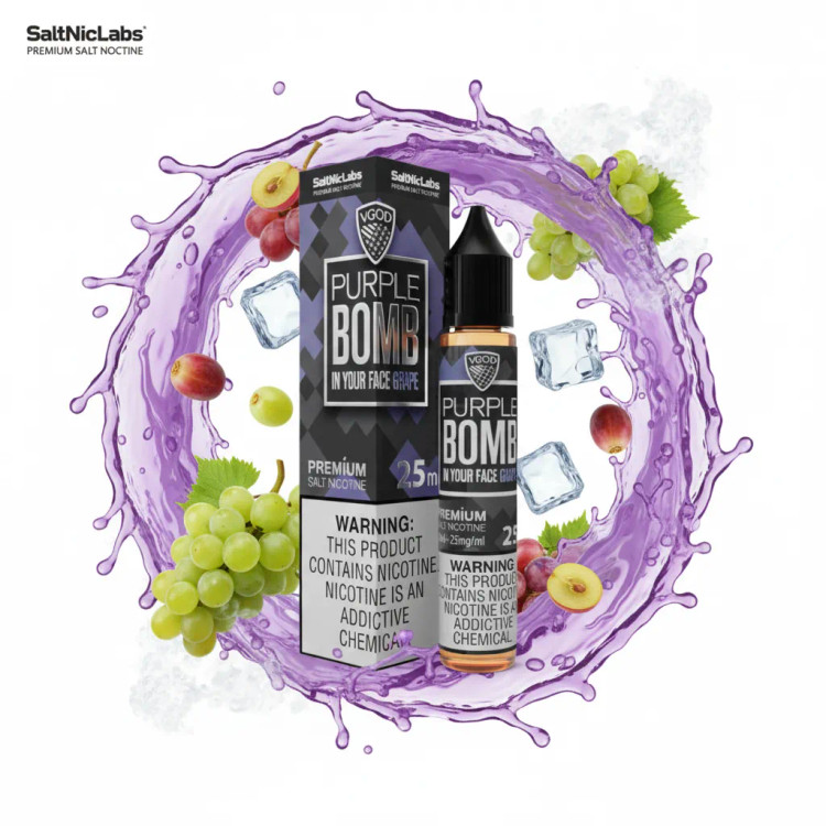 VGOD Purple Bomb SaltNic E-Liquid پادمن شاپ|