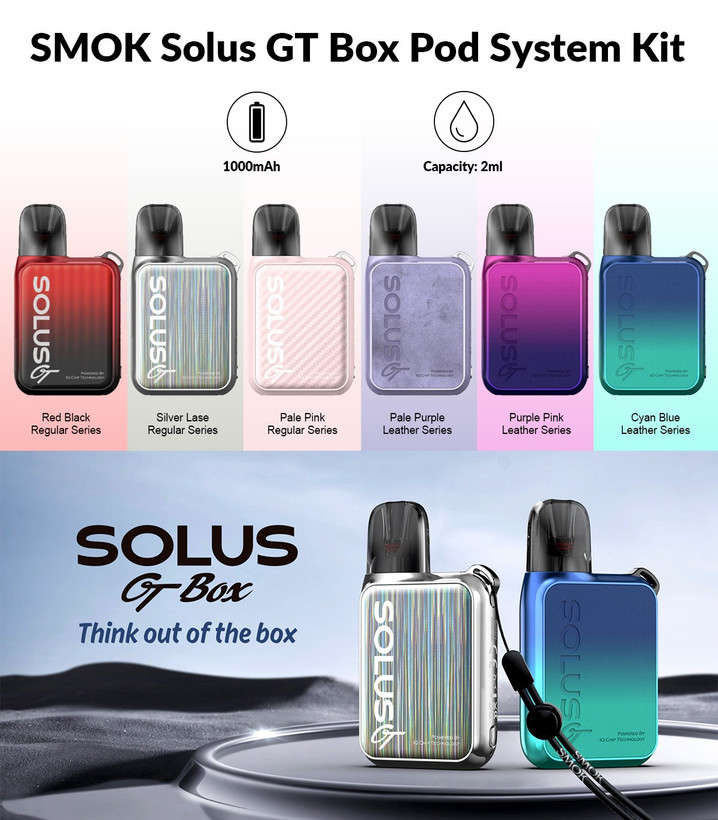 ویپ پاد اسموک سولاس جی تی باکس | Smok Solus Gt Box Pod Kit