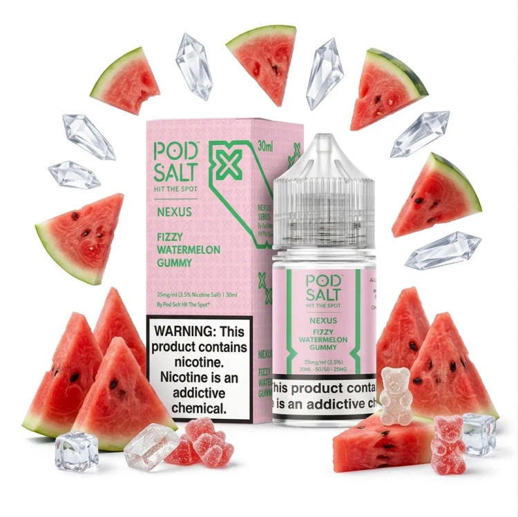 Pod Salt Fizzy Watermelon Gummy Nic Salt